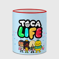 Кружка 3D Toca Life: Logo, цвет: 3D-красный кант — фото 2