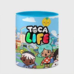 Кружка 3D Toca Life, цвет: 3D-белый + небесно-голубой — фото 2