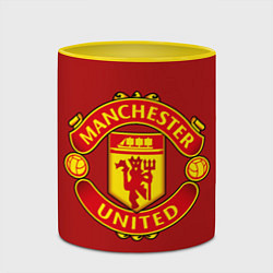 Кружка 3D Manchester United F C, цвет: 3D-белый + желтый — фото 2
