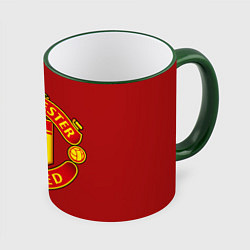 Кружка 3D Manchester United F C, цвет: 3D-зеленый кант