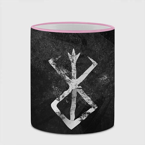 Кружка цветная BERSERK LOGO GRUNGE / 3D-Розовый кант – фото 2