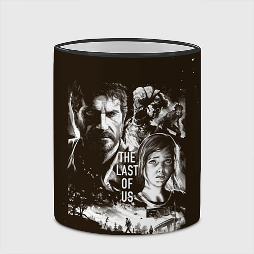 Кружка цветная THE LAST OF US ЭЛЛИ И ДЖОЭЛ ОДНИ ИЗ НАС / 3D-Черный кант – фото 2