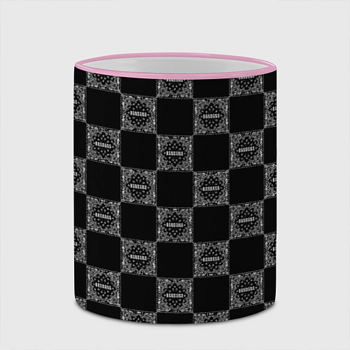 Кружка цветная KIZARU x BIG BABY TAPE BANDANA / 3D-Розовый кант – фото 2