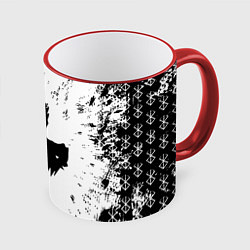Кружка 3D Берсерк Berserk, цвет: 3D-красный кант