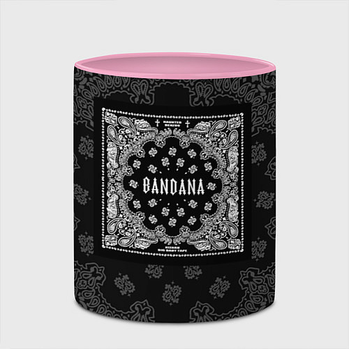 Кружка цветная Big Baby Tape x Kizaru: BANDANA / 3D-Белый + розовый – фото 2