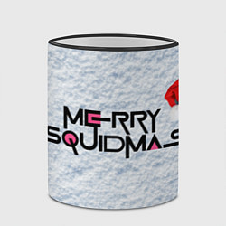 Кружка 3D Merry squidmas, цвет: 3D-черный кант — фото 2