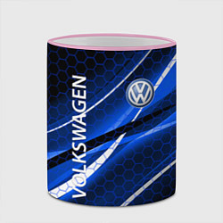 Кружка 3D VOLKSWAGEN LOGO SPORT, цвет: 3D-розовый кант — фото 2