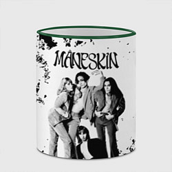 Кружка 3D Maneskin Монэскин, рок - группа, цвет: 3D-зеленый кант — фото 2