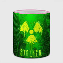 Кружка 3D STALKER LOGO RADIATOIN NEON TOXIC, цвет: 3D-розовый кант — фото 2
