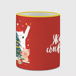 Кружка 3D Желания сбываются 3, цвет: 3D-желтый кант — фото 2