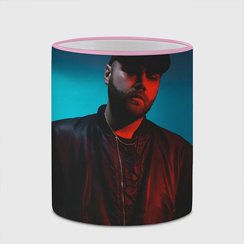 Кружка цветная Jeembo boy / 3D-Розовый кант – фото 2