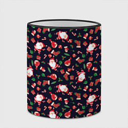 Кружка 3D Christmas Santa, цвет: 3D-черный кант — фото 2