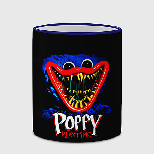 Кружка цветная Poppy Playtime: Huggy / 3D-Синий кант – фото 2