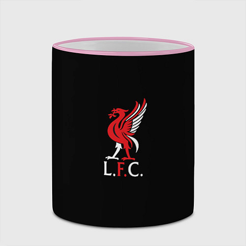 Кружка цветная Leverpool YNWA / 3D-Розовый кант – фото 2