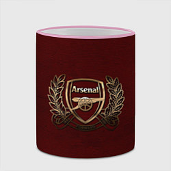 Кружка 3D Arsenal London, цвет: 3D-розовый кант — фото 2