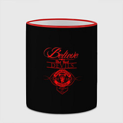 Кружка 3D Believe in Devils, цвет: 3D-красный кант — фото 2