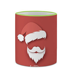 Кружка 3D Merry Christmas Счастливого Рождества, цвет: 3D-светло-зеленый кант — фото 2