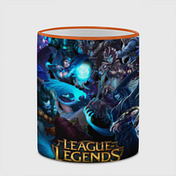 Кружка 3D LEAGUE OF LEGENDS ЛИГА ЛЕГЕНД ГЕРОИ, цвет: 3D-оранжевый кант — фото 2