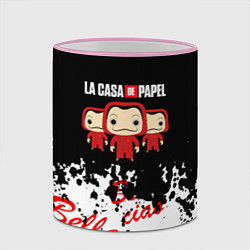 Кружка 3D La Casa de Papel Бумажный дом, цвет: 3D-розовый кант — фото 2