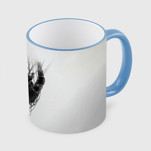 Кружка цветная The Nothing - Korn / 3D-Небесно-голубой кант – фото 1