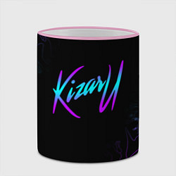 Кружка 3D КИЗАРУ НЕОН ЛОГО KIZARU NEON, цвет: 3D-розовый кант — фото 2