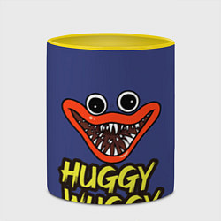 Кружка 3D Huggy Wuggy: Smile, цвет: 3D-белый + желтый — фото 2