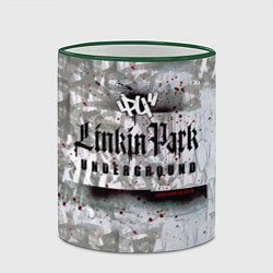 Кружка 3D LP Underground 3 0 - Linkin Park, цвет: 3D-зеленый кант — фото 2
