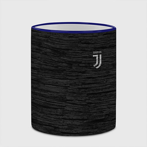 Кружка цветная Juventus Asphalt theme / 3D-Синий кант – фото 2
