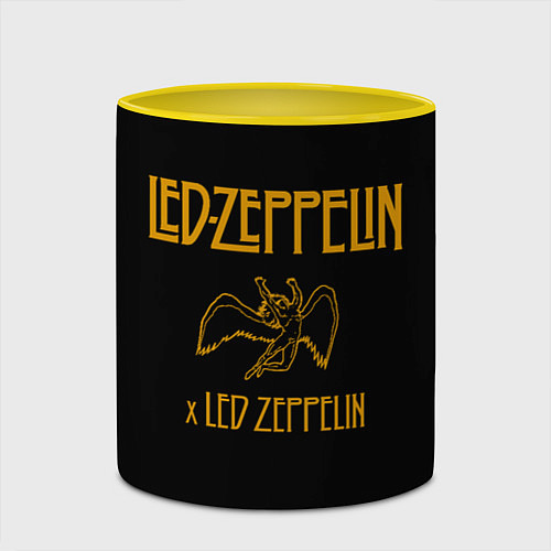 Кружка цветная Led Zeppelin x Led Zeppelin / 3D-Белый + желтый – фото 2