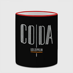 Кружка 3D Coda - Led Zeppelin, цвет: 3D-красный кант — фото 2