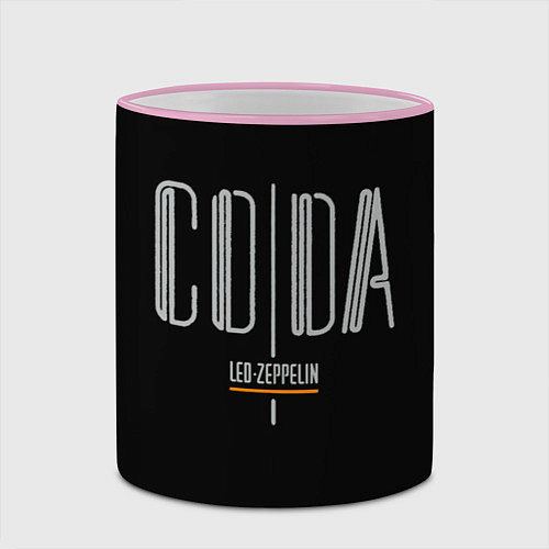 Кружка цветная Coda - Led Zeppelin / 3D-Розовый кант – фото 2