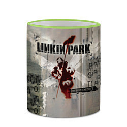 Кружка 3D Hybrid Theory Live Around The World - Linkin Park, цвет: 3D-светло-зеленый кант — фото 2
