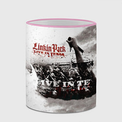 Кружка 3D Live in Texas - Linkin Park, цвет: 3D-розовый кант — фото 2