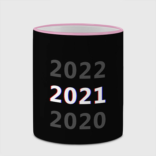 Кружка цветная 2020 2021 2022 / 3D-Розовый кант – фото 2