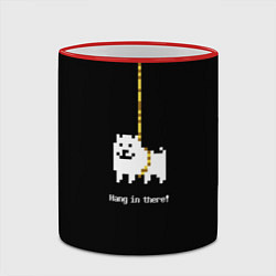 Кружка 3D UNDERTALE DOG НА КАНАТЕ, цвет: 3D-красный кант — фото 2