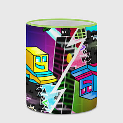 Кружка 3D Geometry Dash: Parallel Worlds, цвет: 3D-светло-зеленый кант — фото 2