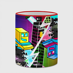 Кружка 3D Geometry Dash: Parallel Worlds, цвет: 3D-красный кант — фото 2