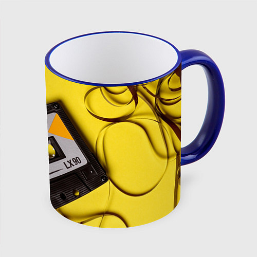 Кружка цветная FULL OLD DCHOOL / 3D-Синий кант – фото 1