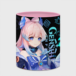 Кружка 3D Genshin Impact - Kokomi, цвет: 3D-белый + розовый — фото 2