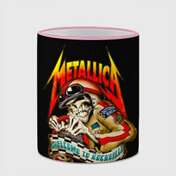 Кружка 3D Metallica WELCOME TO ROCKVILLE, цвет: 3D-розовый кант — фото 2