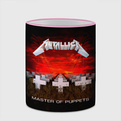 Кружка 3D Master of Puppets - Metallica, цвет: 3D-розовый кант — фото 2