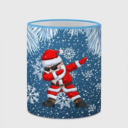 Кружка 3D DAB SANTA WINTER, цвет: 3D-небесно-голубой кант — фото 2
