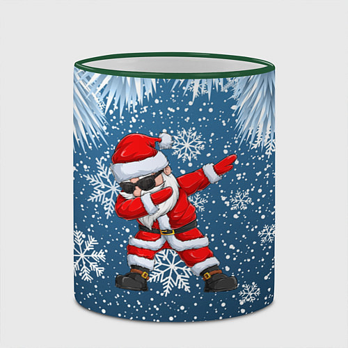 Кружка цветная DAB SANTA WINTER / 3D-Зеленый кант – фото 2