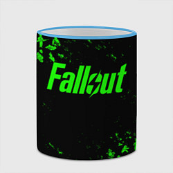 Кружка 3D FALLOUT ПУПСЫ ПАТТЕРН ЗЕЛЁНЫЙ ЯДЕРНАЯ ЗИМА, цвет: 3D-небесно-голубой кант — фото 2