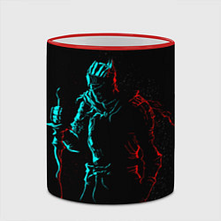 Кружка 3D Dark Souls NEON Силуэт, цвет: 3D-красный кант — фото 2
