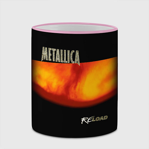 Кружка цветная Metallica ReLoad / 3D-Розовый кант – фото 2