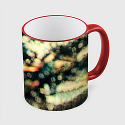 Кружка 3D Obscured by Clouds - Pink Floyd, цвет: 3D-красный кант