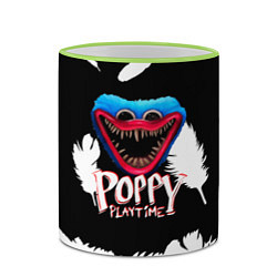 Кружка 3D Poppy Playtime Перья, цвет: 3D-светло-зеленый кант — фото 2