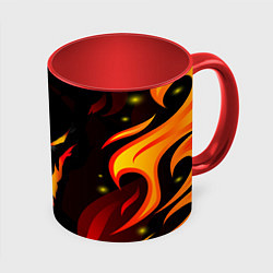 Кружка 3D DOTA 2 SHADOW FIEND ТЕНЬ ОГОНЬ, цвет: 3D-белый + красный