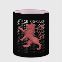 Кружка 3D Enter Shikari Lion, цвет: 3D-розовый кант — фото 2
